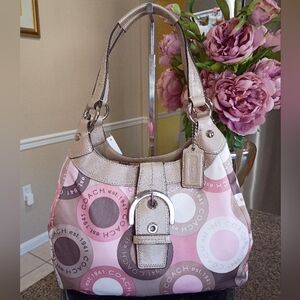 NWT Coach Soho Signature Scarf Print